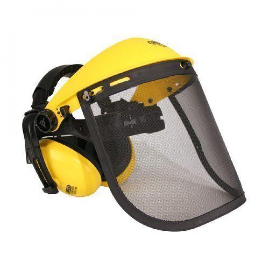 Maschera di protezione professionale Oregon con schermo e tappi per le orecchie